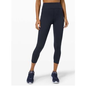 Lululemon Invigorate High Rise Tight 23" Navy Blue Size 4 Everlux
